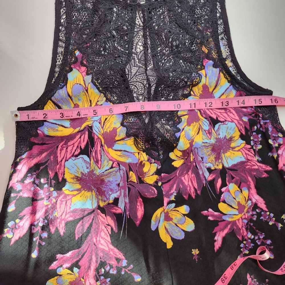 Free People Marsha Slip Dress Black Onyx Combo Sz S NWT - Picture 13 of 16